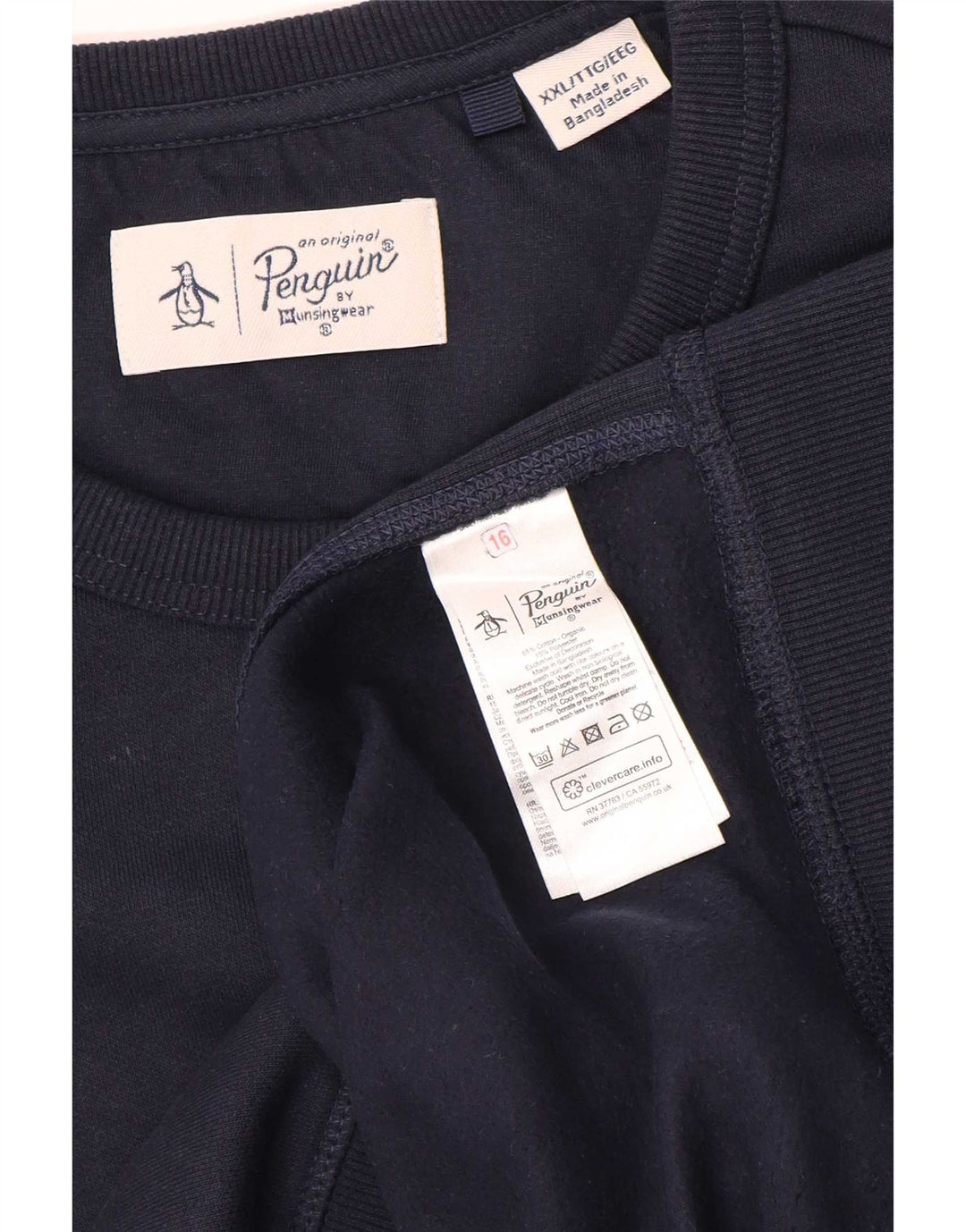 Penguin - Sudadera para hombre (2XL, algodón), color azul marino