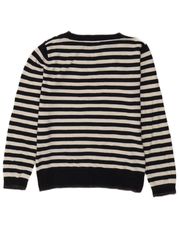 Marks & Spencer Jersey con Cuello Barco para Mujer UK 8 Small Azul Marino