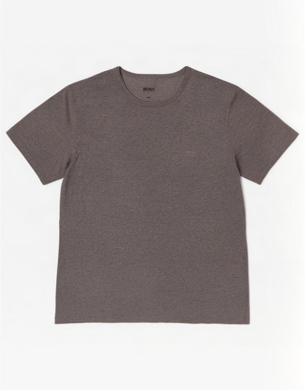 Hugo Boss Camiseta para hombre Top 2XL Algodón moteado gris