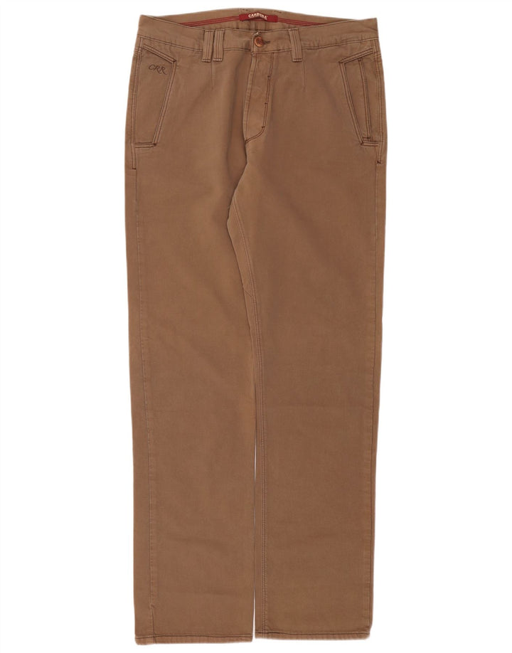 CARRERA Pantalones informales rectos para hombre W32 L33 Marrón