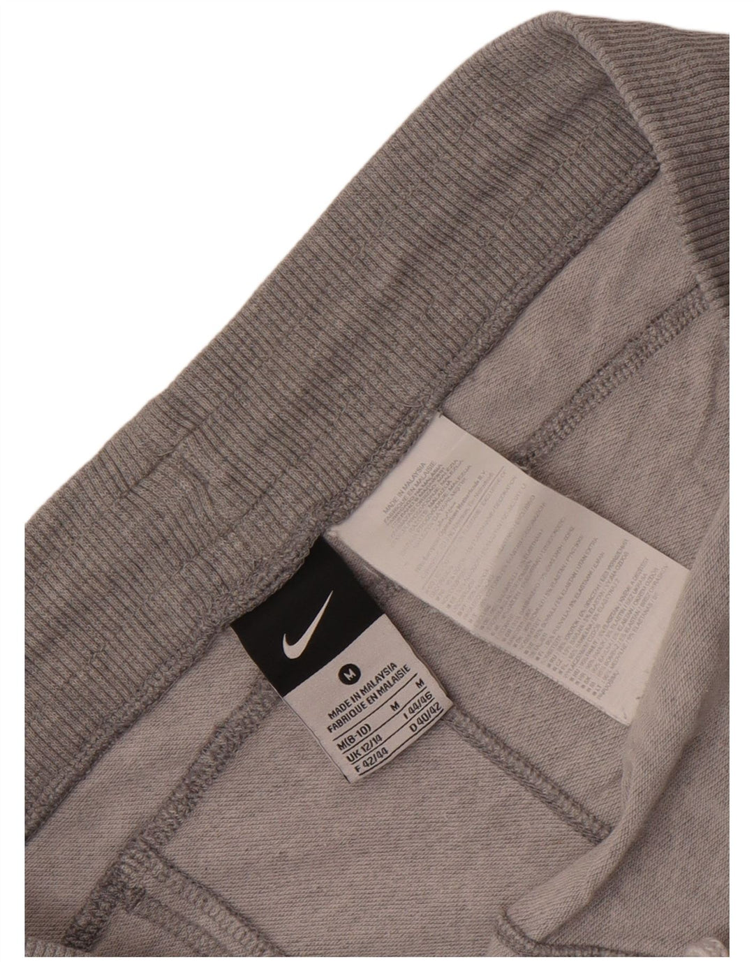 Pantalones cortos deportivos Nike para mujer Reino Unido 12/14 Algodón gris medio