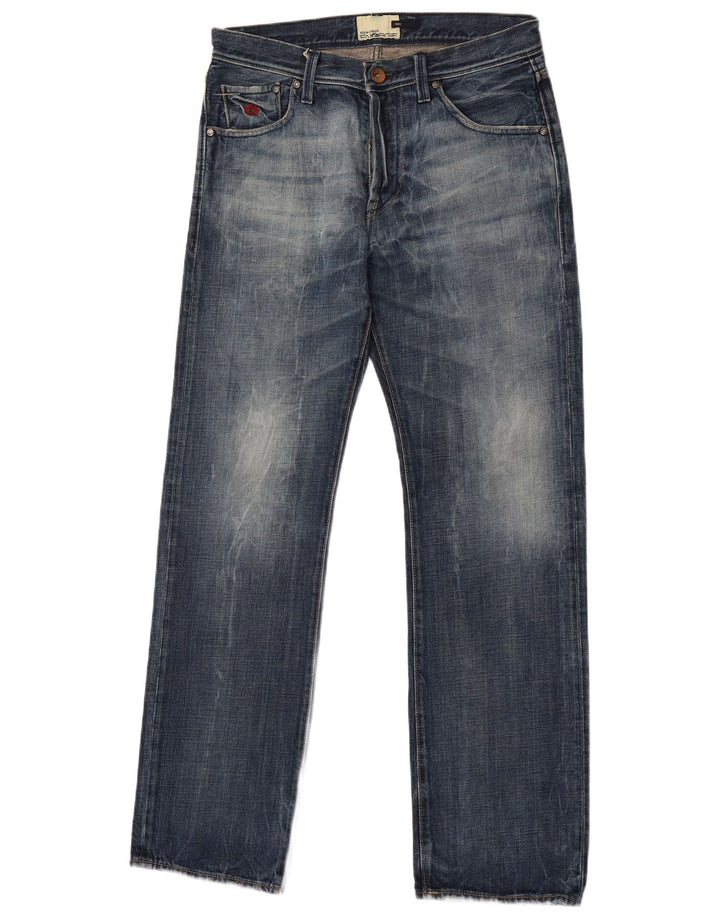 Vaqueros rectos para hombre Energe W33 L34 Algodón azul