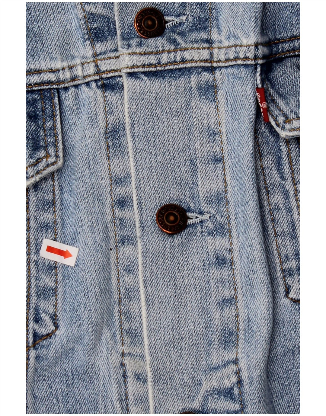 LEVI'S Chaqueta vaquera para hombre UK 42 XL Algodón azul