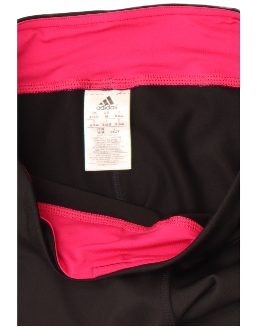 Adidas Mujer Climalite Capri Leggings Reino Unido 12/14 Mediano Negro Poliéster