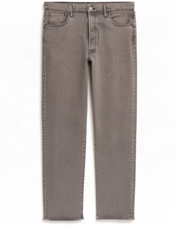 Levi's Mens 502 Tapered Jeans W36 L30 Gris Algodón
