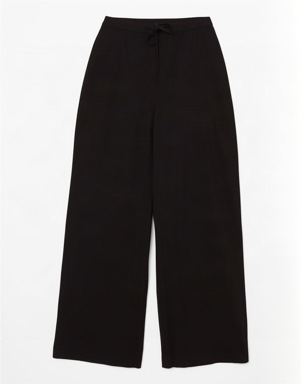 Marks & Spencer Pantalones casuales de cintura alta para mujer UK 44 Large W32 L29 Negro