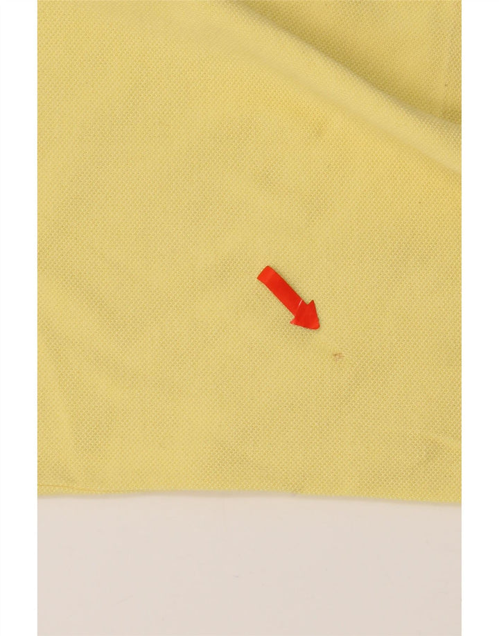 Polo Lacoste para hombre talla 4 algodón amarillo mediano