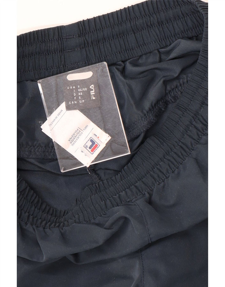 FILA Pantalones de chándal capri gráficos para hombre pequeños poliéster azul marino