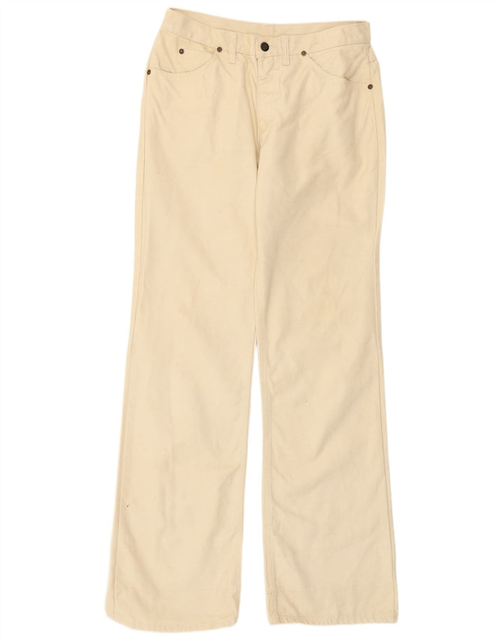 Vaqueros con corte bota para hombre Rifle W38 L36 Algodón blanco roto