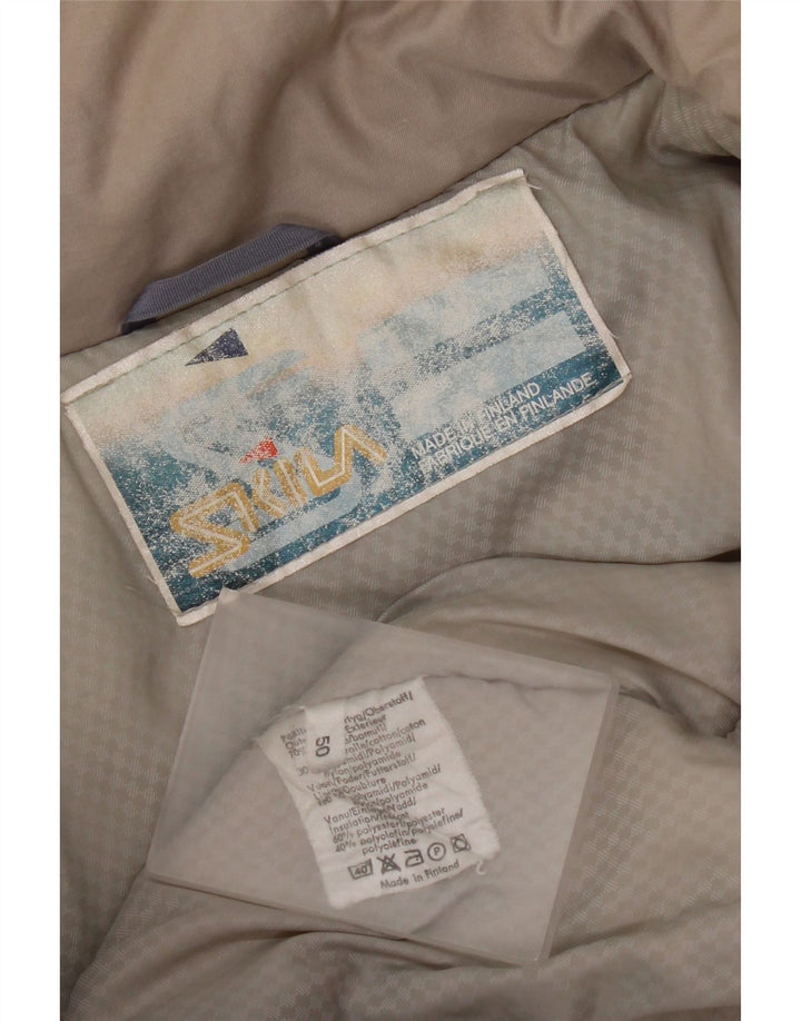 Skila Chaqueta acolchada con capucha para hombre EU 50 Large Gris Algodón