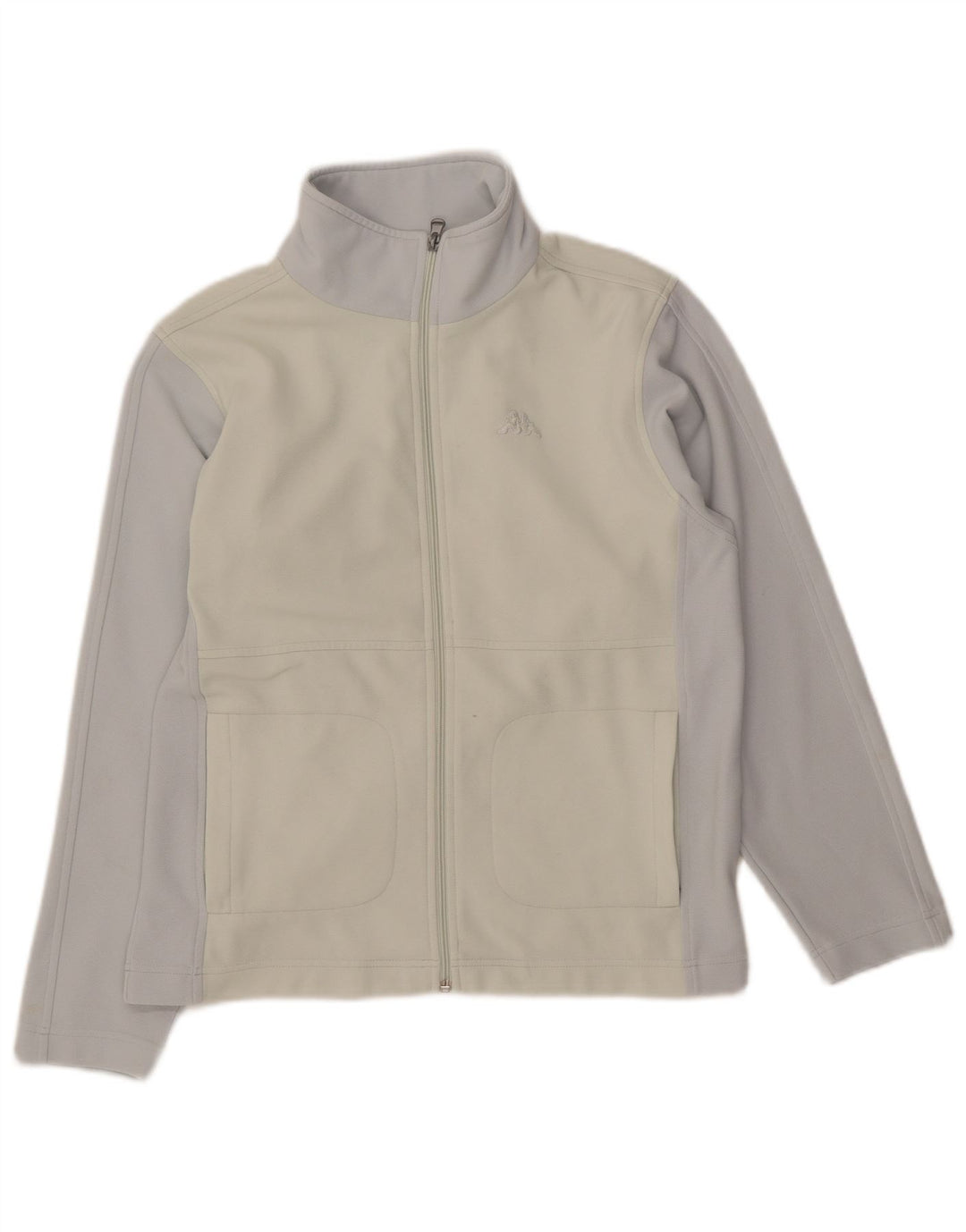 KAPPA Chaqueta de chándal para mujer UK 40 Medium Off White Colorblock