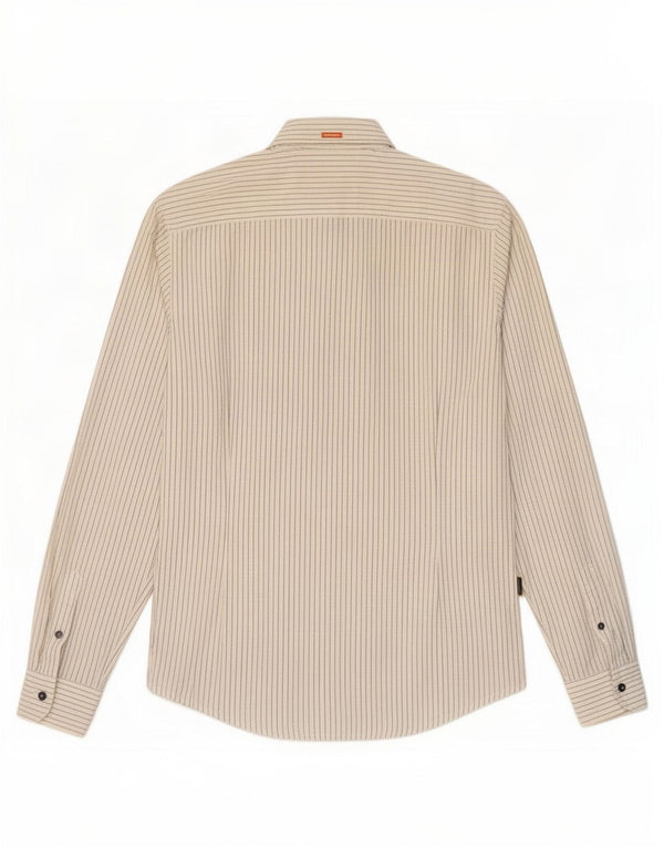 Camisas HUGO BOSS Mujer | Camisa slim fit de algodón a rayas blancas medianas