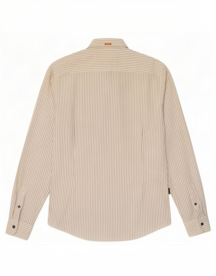 Camisas HUGO BOSS Mujer | Camisa slim fit de algodón a rayas blancas medianas