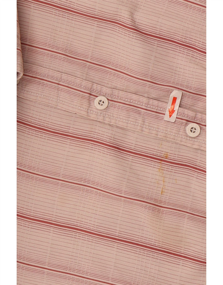 Wrangler Camisa Manga Corta Hombre XL Rosa Rayas