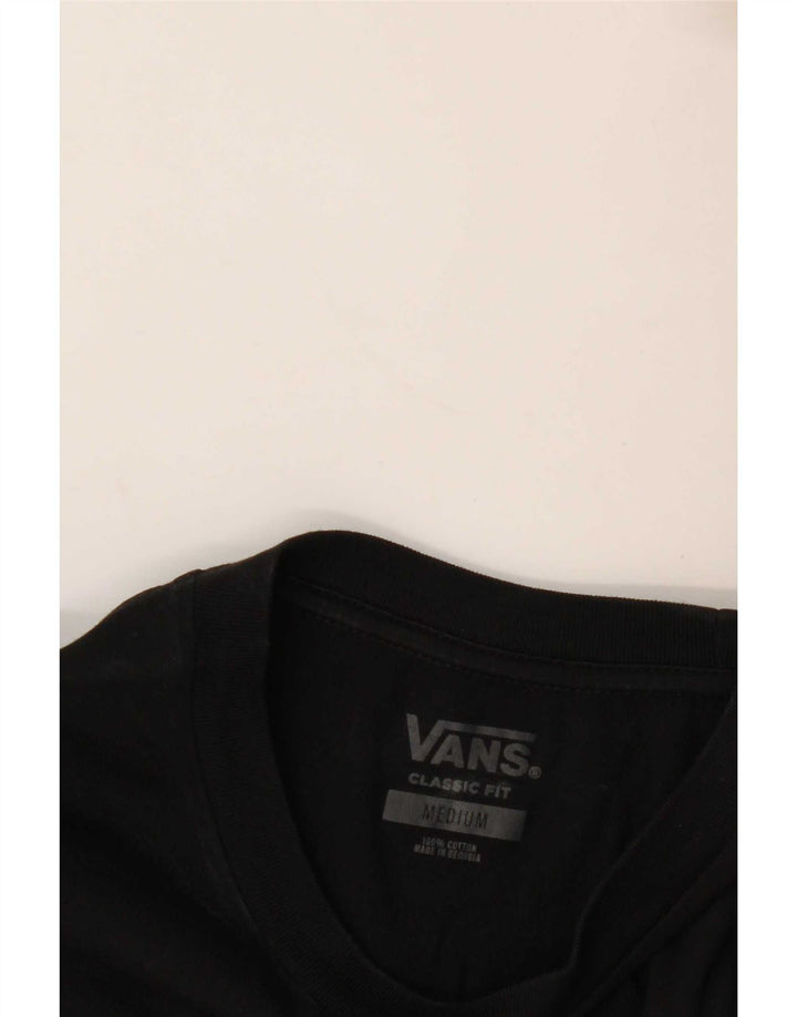 Camiseta Vans Classic Fit para hombre, talla mediana, algodón negro