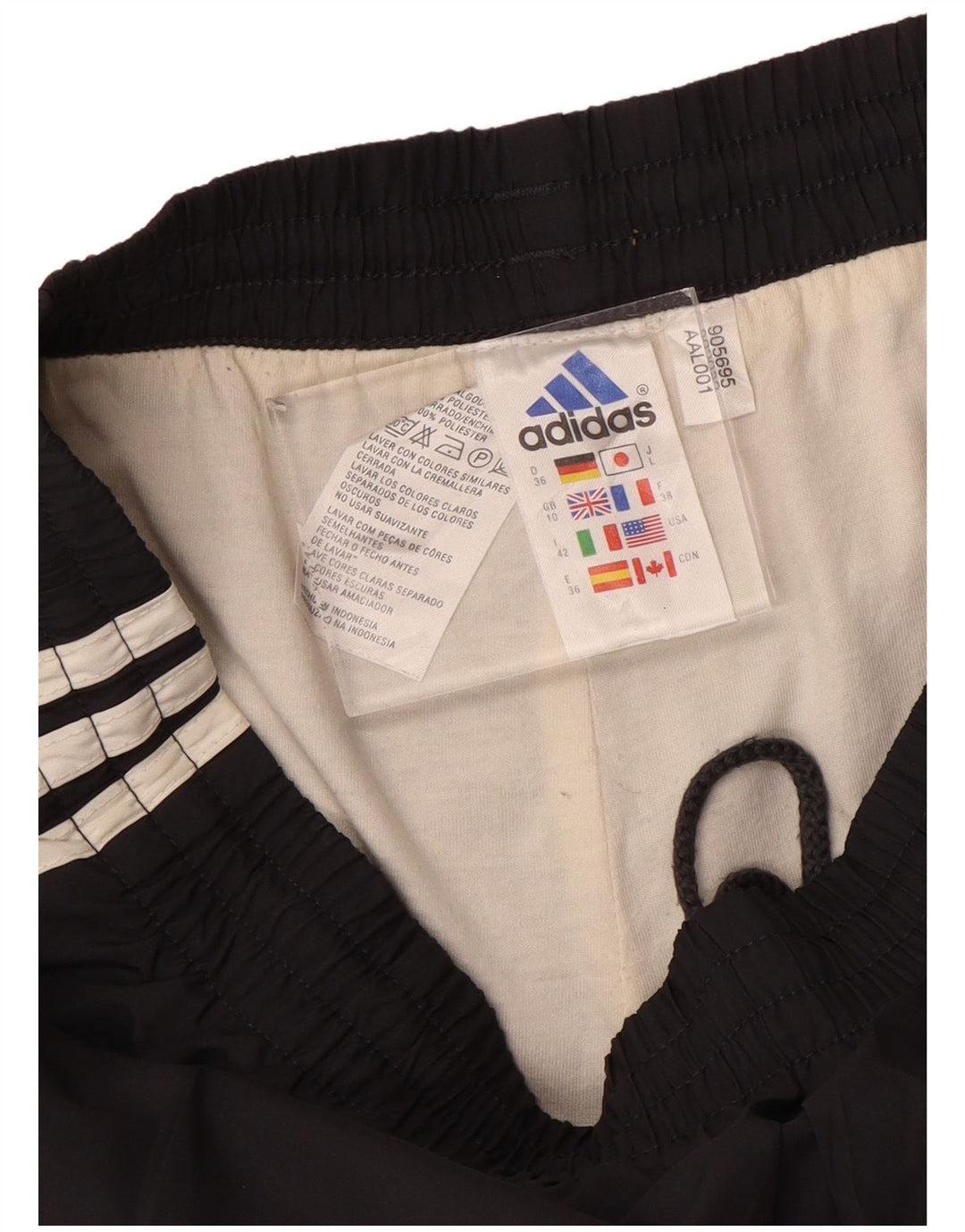 Adidas Pantalones cortos deportivos para mujer UK 10 Small Black Poliéster