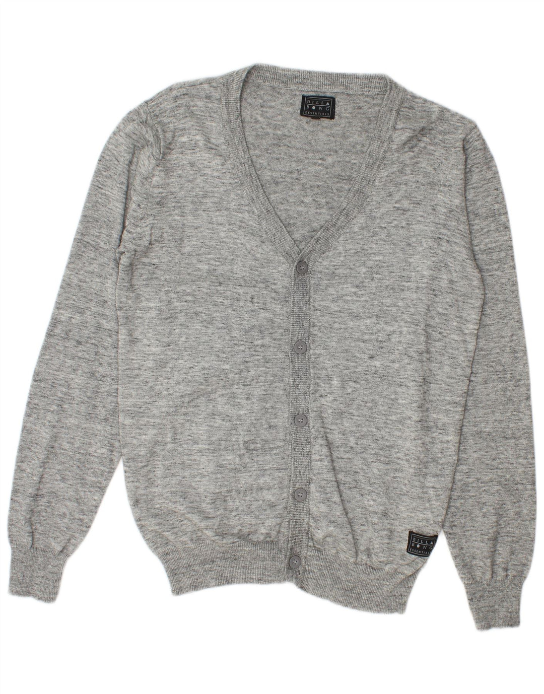 Jersey tipo cárdigan Billabong para hombre de algodón moteado gris medio