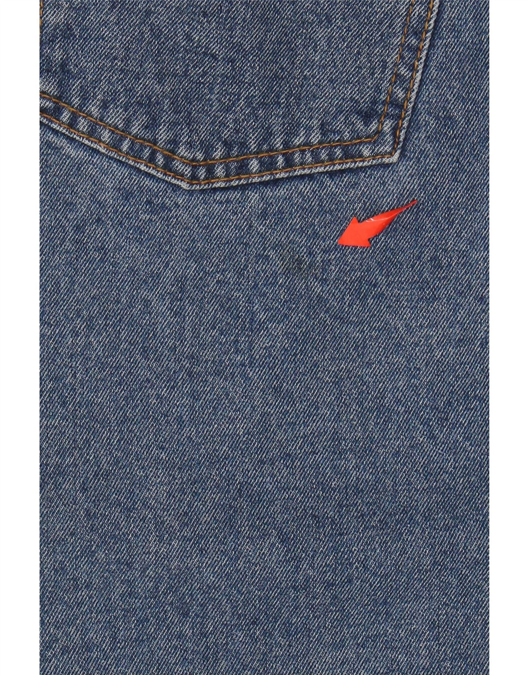 VINTAGE Falda vaquera de cintura alta para mujer Reino Unido 18 XL W32 Azul