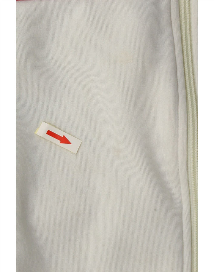 Adidas Hombre Chándal Top Chaqueta Grande Blanco Colorblock Poliéster
