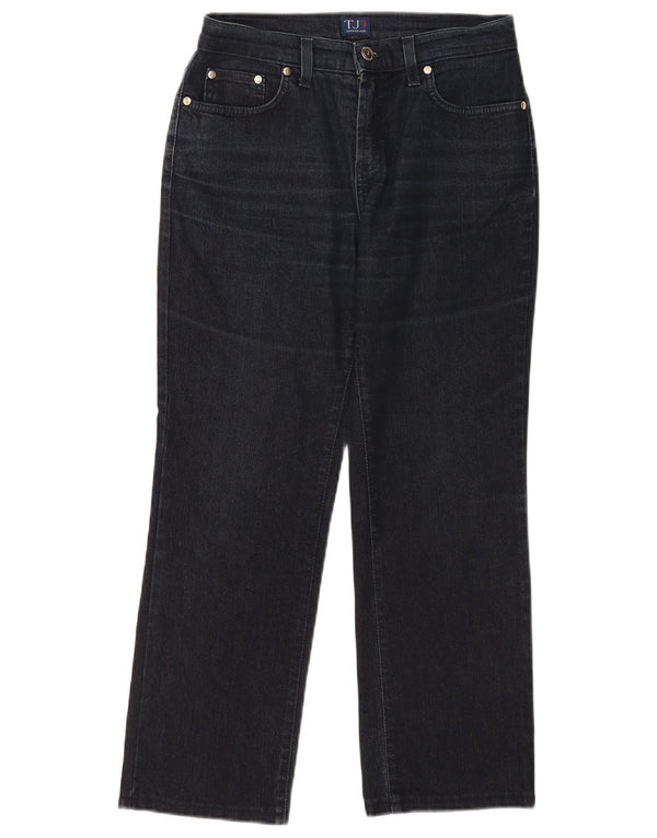 Vaqueros Mujer Trussardi Crop Rectos W27 L26 Azul Marino Algodón