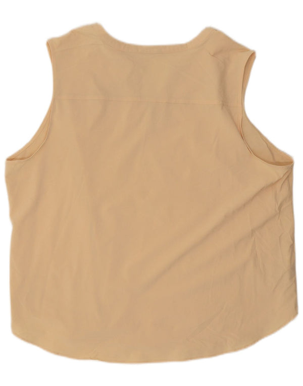 EDDIE BAUER Blusa sin mangas para mujer UK 40 XL Poliéster beige