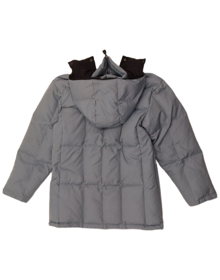 Asics Chaqueta acolchada con capucha para hombre UK 36 Small Azul Poliéster