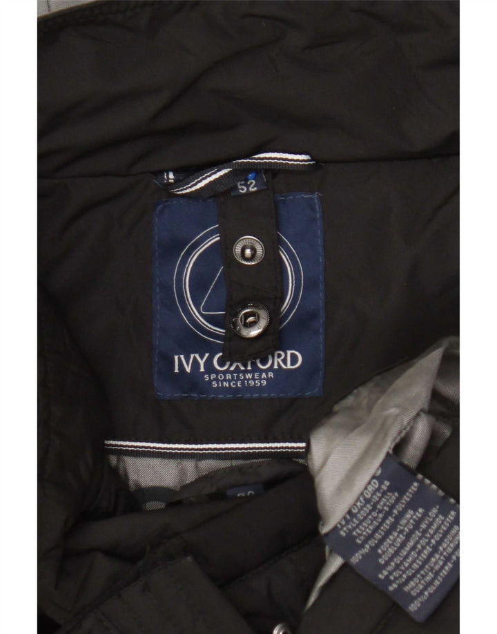 Ivy Oxford Chaqueta acolchada con capucha para hombre IT 52 XL Poliéster negro
