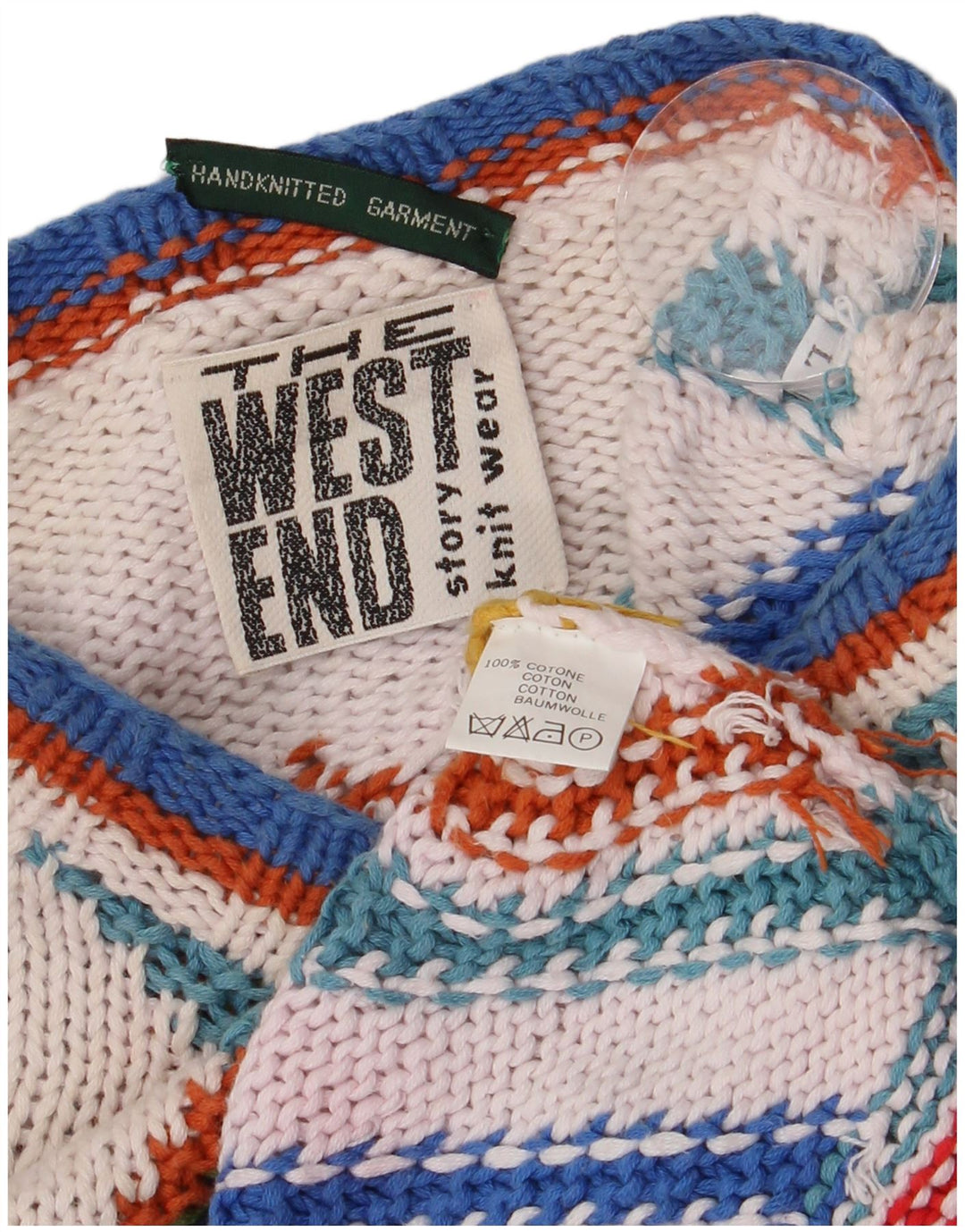 West End - Jersey de cuello redondo para mujer, talla 40, talla grande, multicolor
