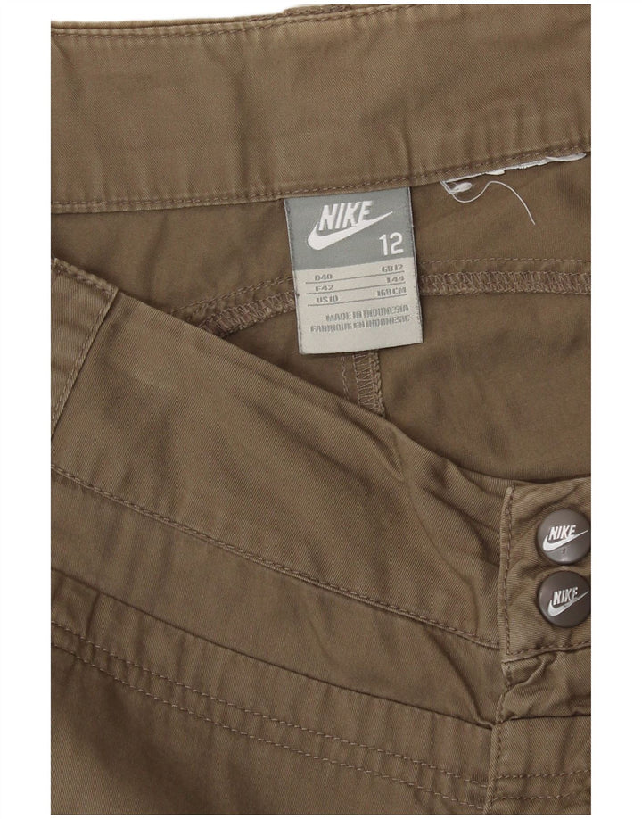 Nike Bermudas para mujer UK 12 Medium W30 L12 Caqui