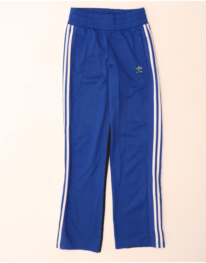 Adidas Pantalones de chándal para mujer UK 8 Small Azul Colorblock Poliéster