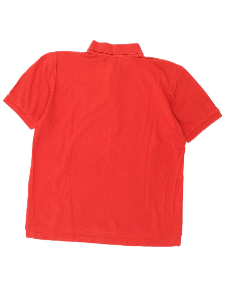 Kappa Polo Hombre Grande Rojo Algodón
