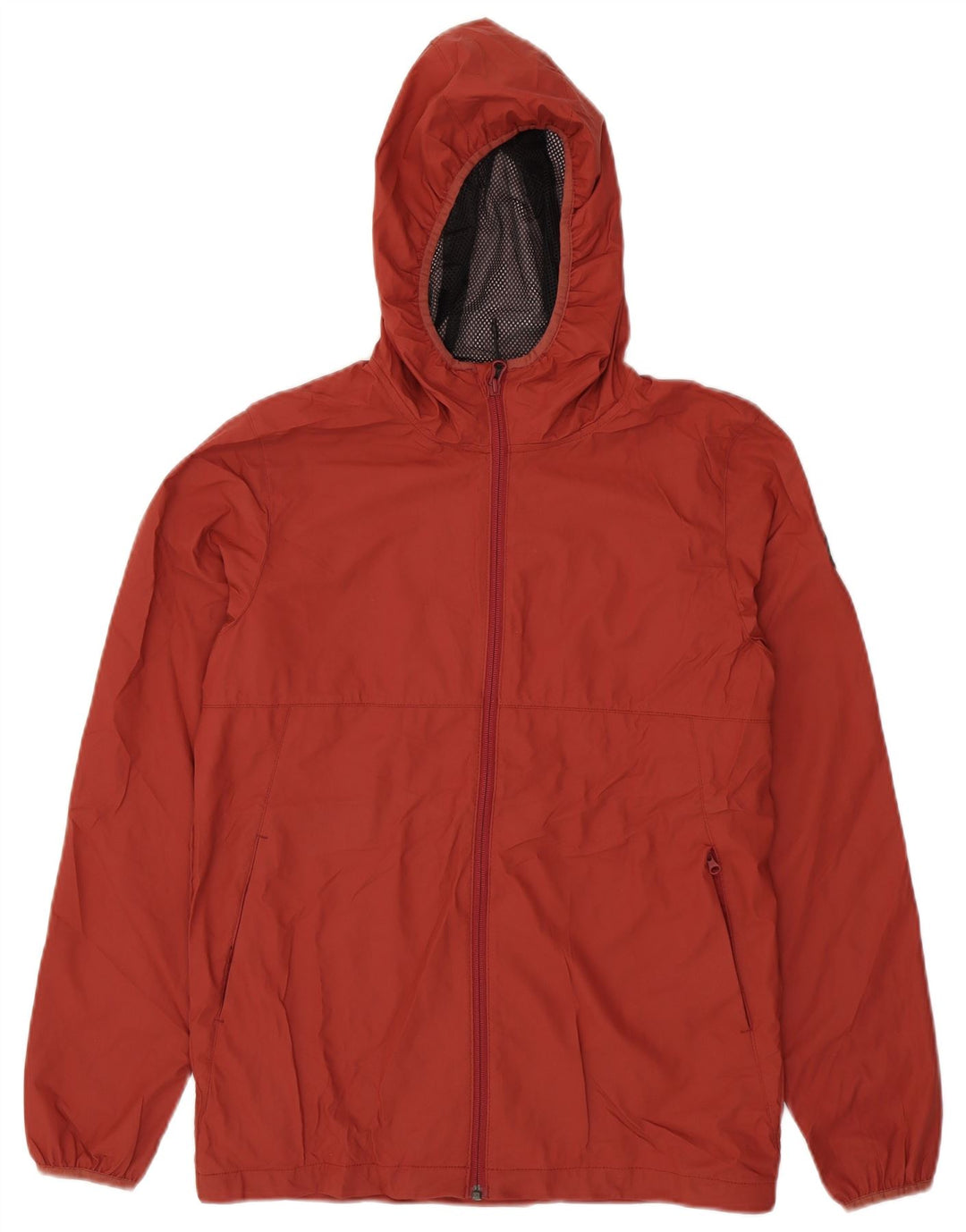 Quiksilver Chaqueta impermeable con capucha y ajuste regular para hombre UK 36 XS Poliéster rojo