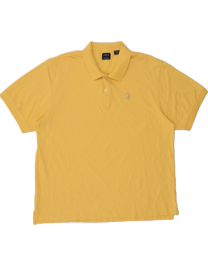 IZOD Mens Polo Shirt 2XL Yellow Cotton Vintage Izod and Second-Hand Izod from Messina Hembry 