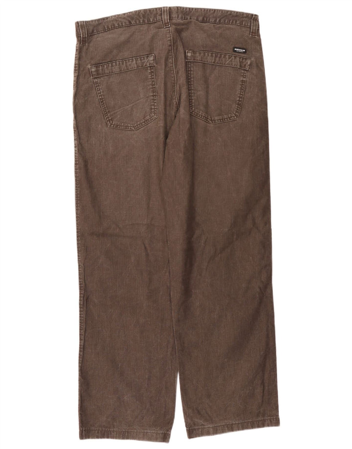 Dockers Pantalón chino de corte regular para hombre W36 L31 Marrón