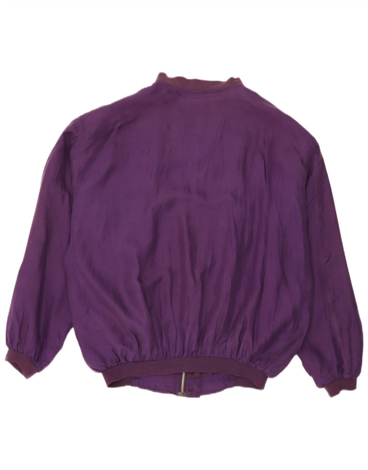 Pierre Cardin Chaqueta Bomber para Hombre UK 42XL Púrpura