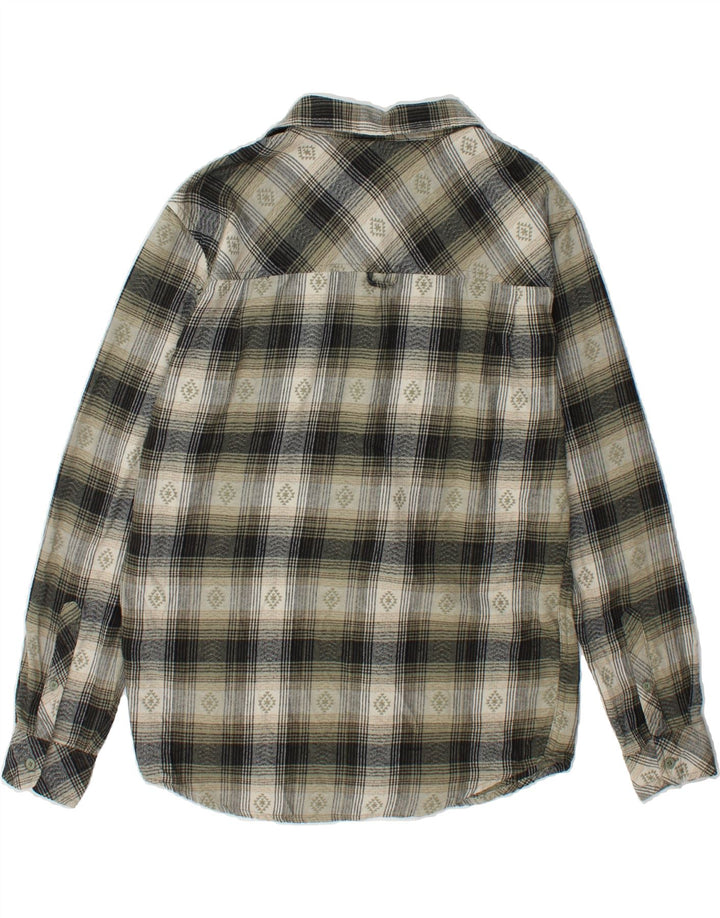 HURLEY Mens Flannel Shirt Small Grey Check Cotton Vintage Hurley and Second-Hand Hurley from Messina Hembry 
