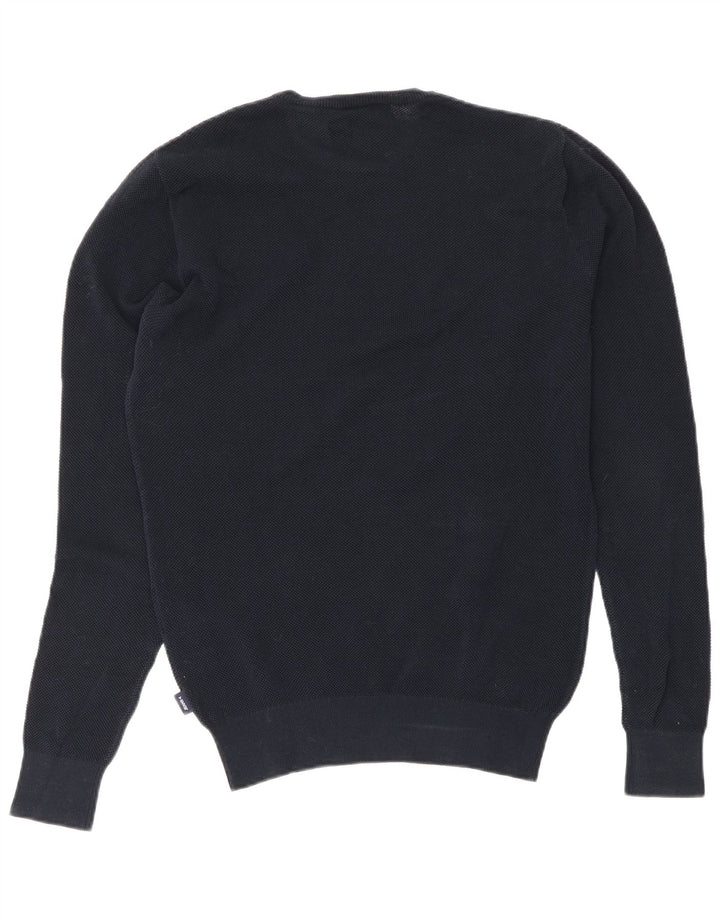 Armani Jeans Hombre Cuello Redondo Jersey Jersey Medio Azul Marino Algodón