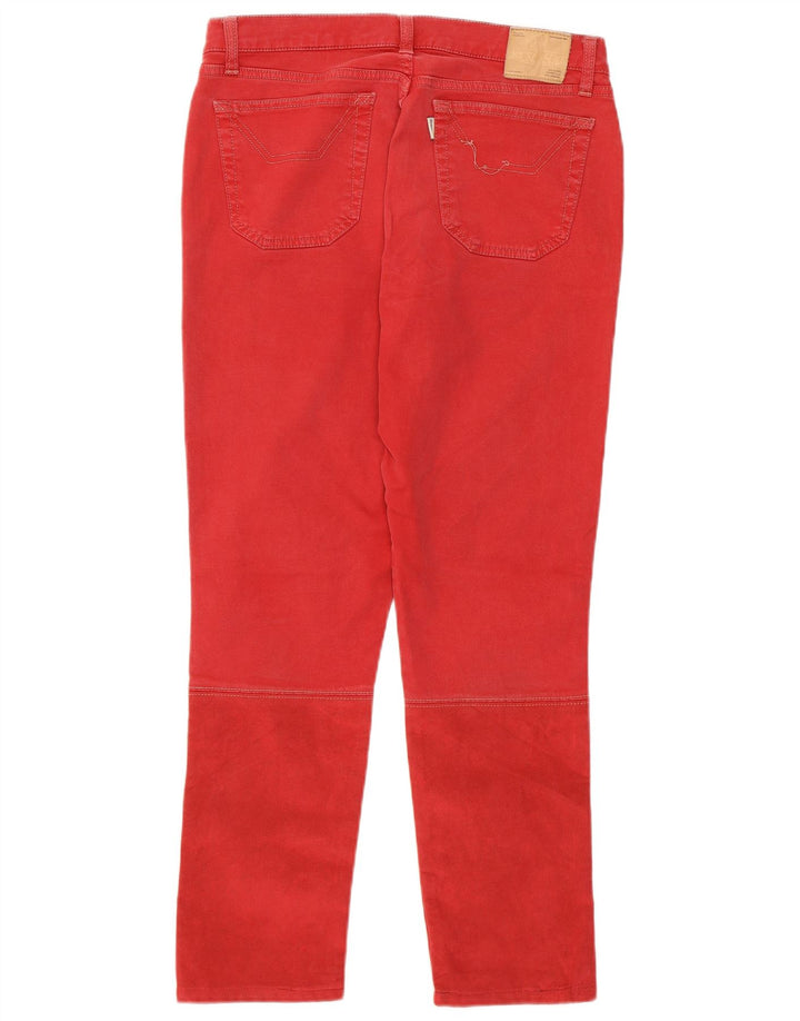 Jeckerson Jeans ajustados para hombre W30 L27 Borgoña