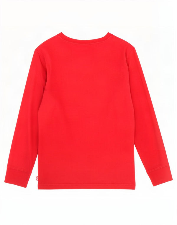 Levi's Camiseta gráfica para niño manga larga 11-12 años Algodón rojo