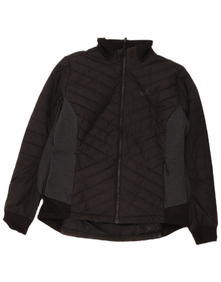 Jack Wolfskin Chaqueta acolchada para mujer UK 46 Grande Poliéster color negro