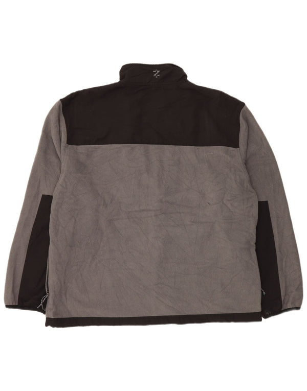 IZOD Chaqueta polar para hombre UK 44 2XL Gris Colorblock Poliéster