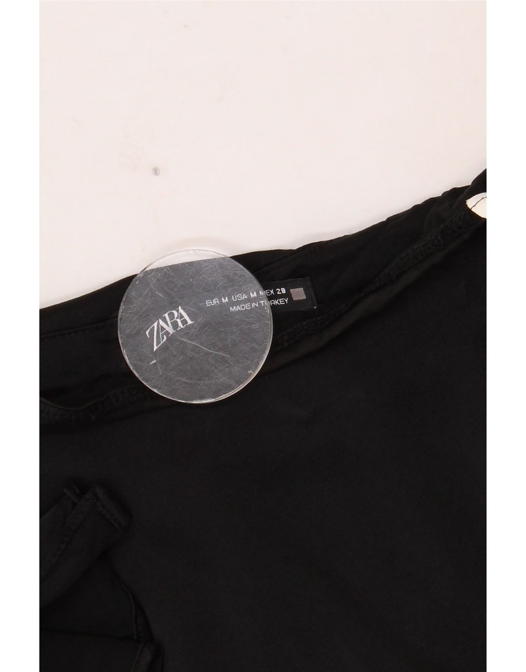 Zara Mujer Falda Midi Mediana W28 Negro