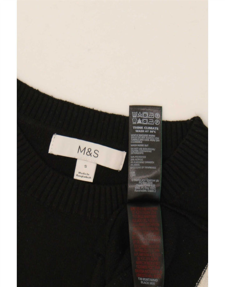 Marks & Spencer - Camiseta sin mangas para mujer, talla S, poliéster negro