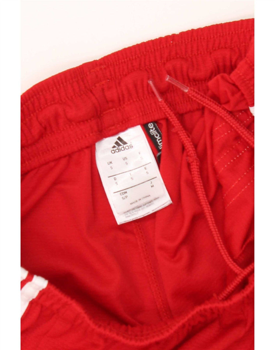 Adidas Mens Climalite Sport Shorts Pequeño Rojo Poliéster