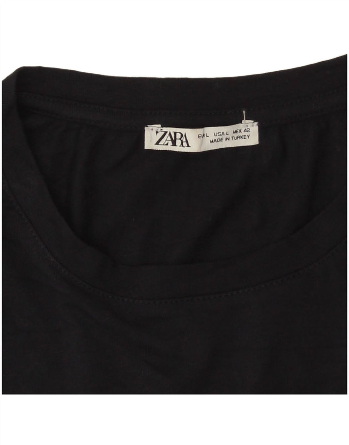 Zara Hombre Camiseta Top Grande Azul Marino