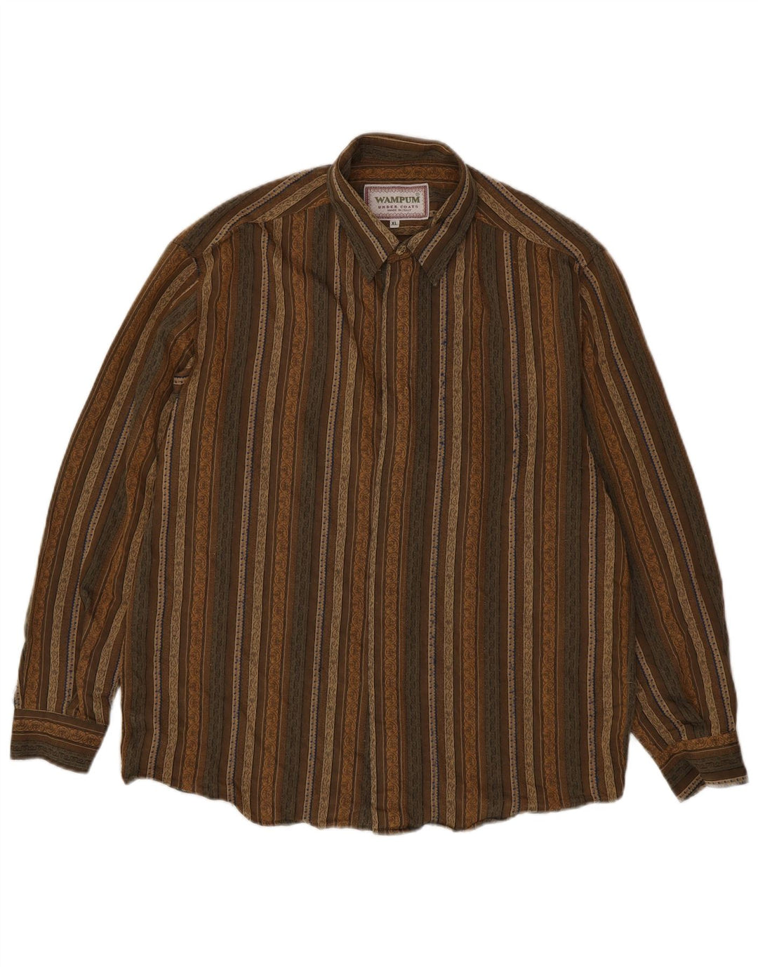 Wampum Camisa Hombre XL Caqui Rayas