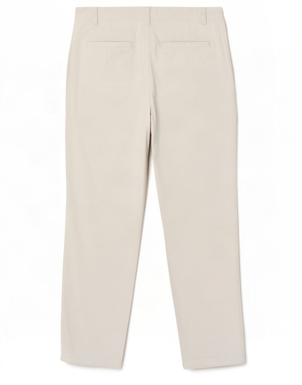 Zara Pantalón chino recto para mujer EU 36 Small W26 L26 Algodón blanco