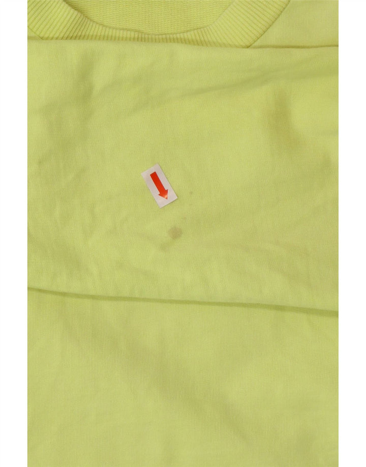 FREDDY Top Mujer Manga Larga UK 8 Pequeño Algodón Amarillo