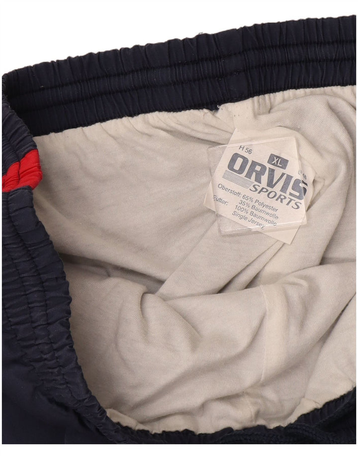 Orvis Hombre Pantalones De Chándal Joggers XL Azul Marino Colorblock Poliéster