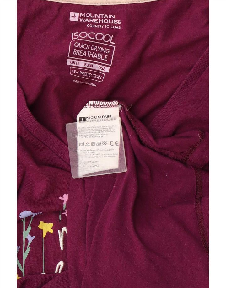 Camiseta con gráfico IsoCool para mujer de Mountain Warehouse, talla M, color morado